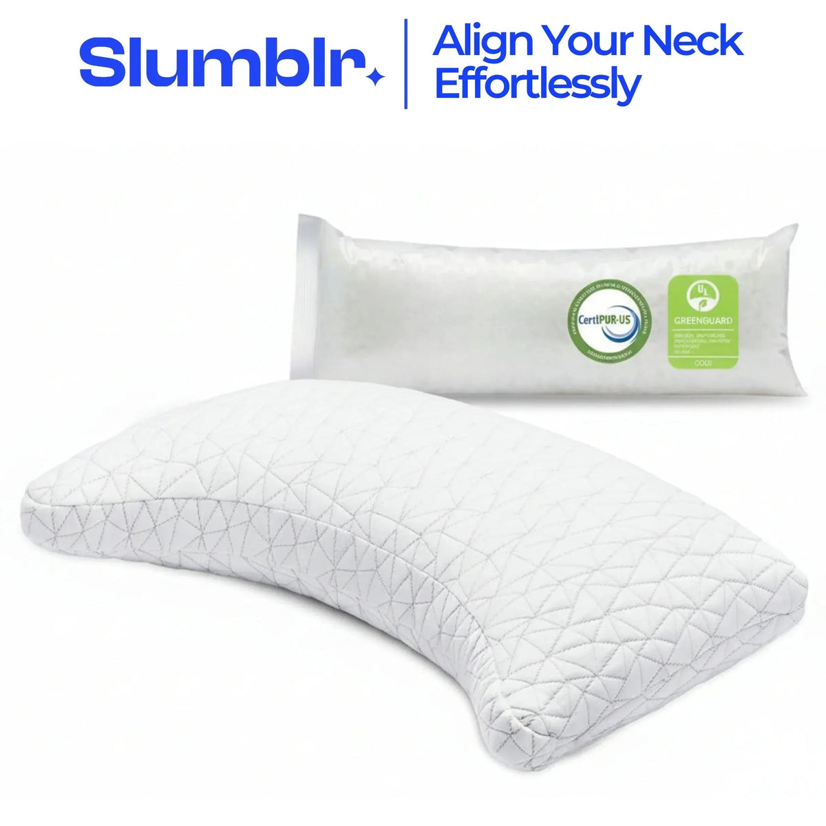 Slumblr® Shredded Memory Foam Adjustable Pillow Slumblr