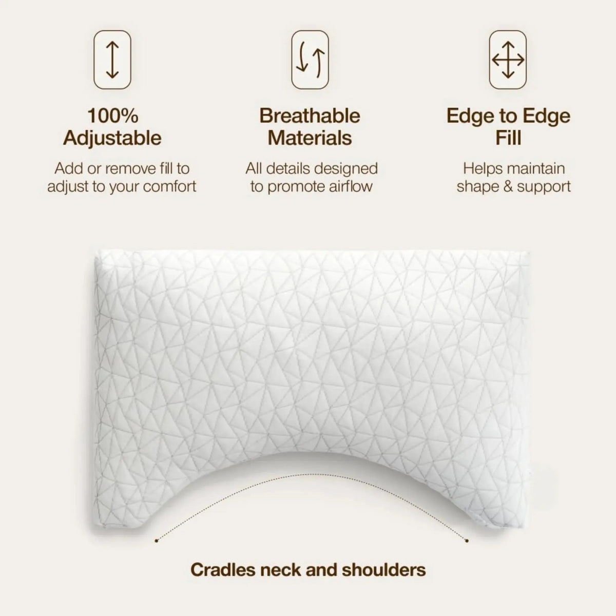 Slumblr® Shredded Memory Foam Adjustable Pillow Slumblr