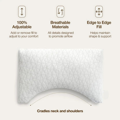 Slumblr® Shredded Memory Foam Adjustable Pillow Slumblr