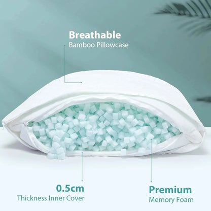 Slumblr® Memory Foam Zero-Pressure Side Sleep Pillow Slumblr