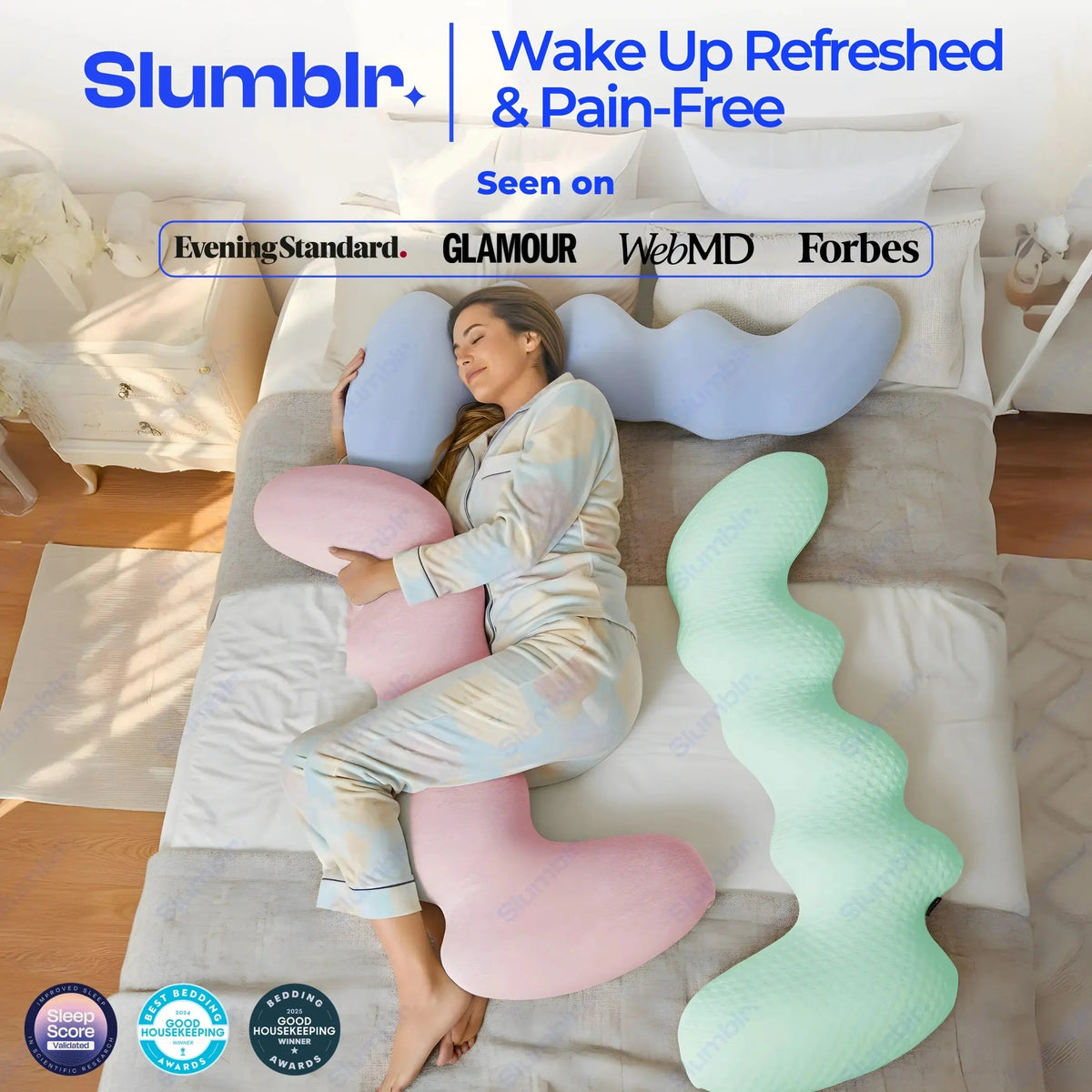 Slumblr® Dino Full Body Pillow 2.0 Slumblr