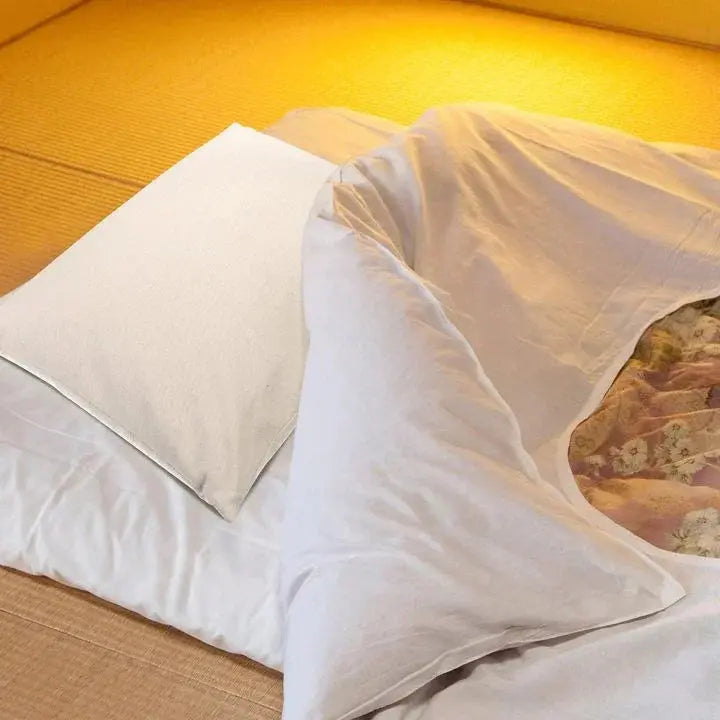 Medium Size 2 Pcs Organic Buckwheat Pillows for Sleeping Adjustable Breathable Cool Tartary Buckwheat Hull Pillow
