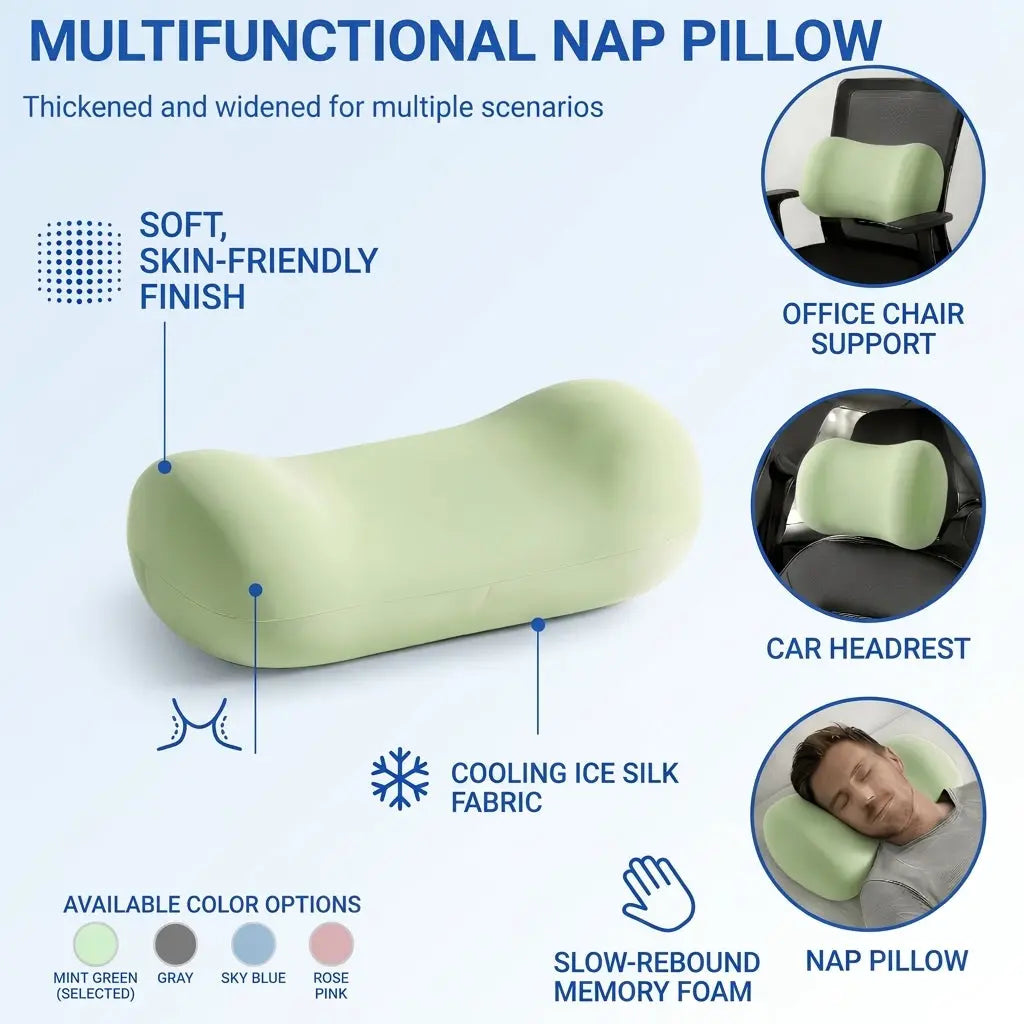 Slumblr® Office Nap Pillow with Ice Silk Fabric Slumblr