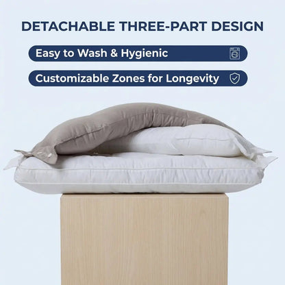 Slumblr® Dual-Sided Adjustable Cotton Pillow Slumblr