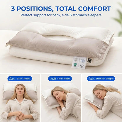 Slumblr® Dual-Sided Adjustable Cotton Pillow Slumblr