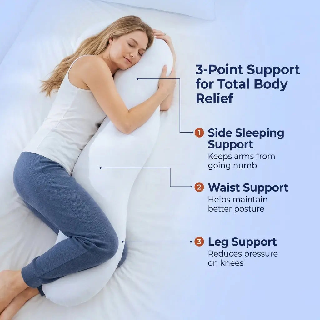 PineNap® Double Wave Body Pillow